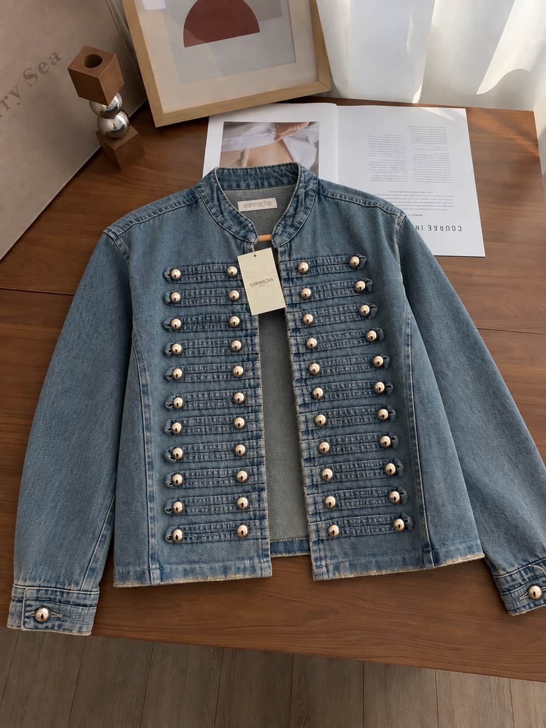 Eskitme Detaylı Kovboy Ceket