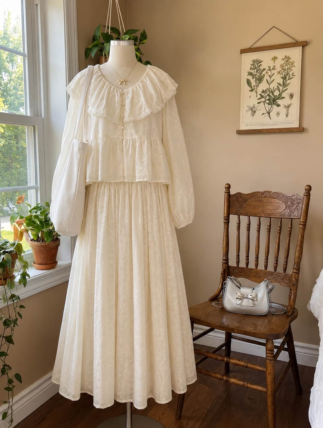 Romantik Vintage Etekli Takım